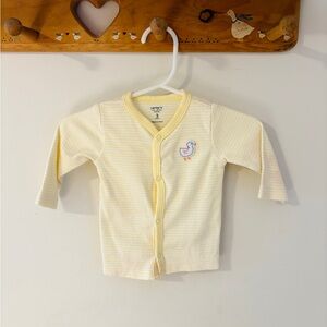 Carter's Yellow Baby Cardigan with Duck Detail